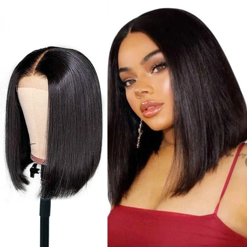 African Wig Female Short Straight Hair BOB Headgear Ladies European And American Fashion Chemical Fiber Wig Female