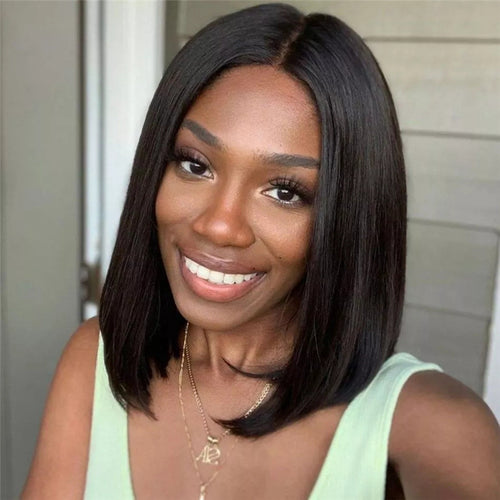 African Wig Female Short Straight Hair BOB Headgear Ladies European And American Fashion Chemical Fiber Wig Female